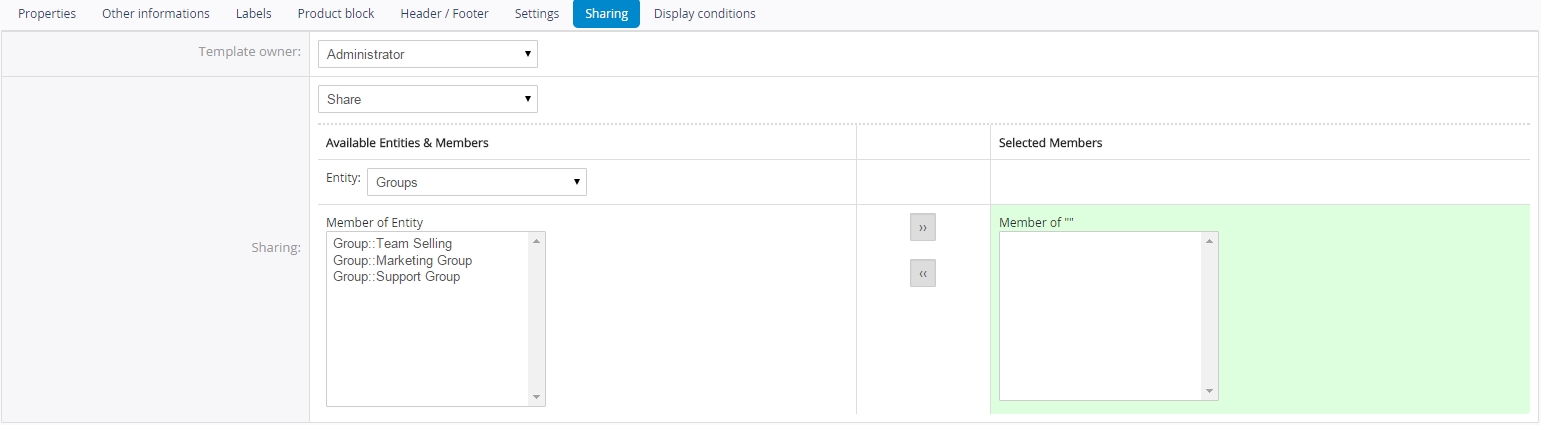 PDF Maker sharing tab PDF Maker sharing tab